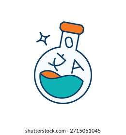 Icono de laboratorio de idiomas Vector ilustración de stock