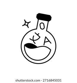 Icono de laboratorio de idiomas Vector ilustración de stock