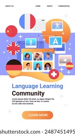 Video Comunidad de aprendizaje de idiomas Comunicación en línea multilingüe