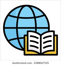 Language Learning Icon Element For Design