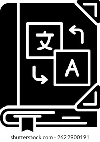 Language learning Line vector Icon Design