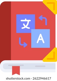 Language learning Line vector Icon Design