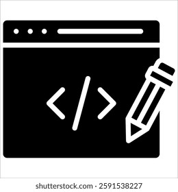 Language Pen Icon Element For Design