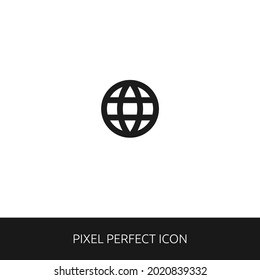 Language Pixel Perfect Icon for Web, App, Presentation. editable outline style. simple icon vector eps 10