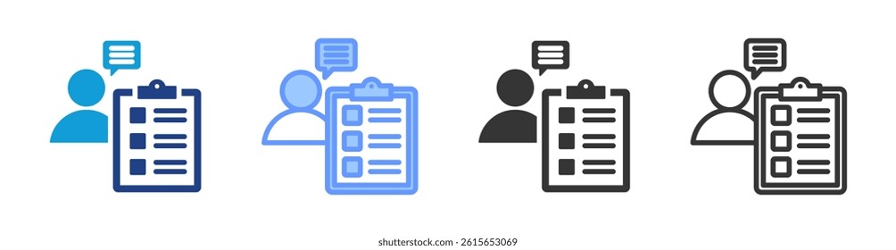 Language Proficiency Tests icon set multiple style collection