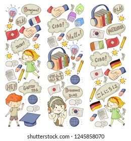 Language school for adult, kids. Children courses. English, Italian, Spanish, Japanese, Chinese, Arabic, German. Play and study.
