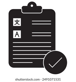 Language Summarization icon, Content Summarization Tool Icon, Text Summary Generation Symbol, Language Condensing Service Icon