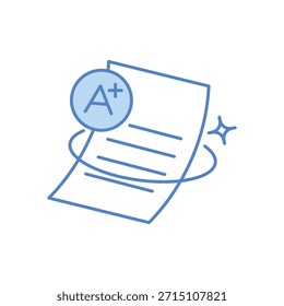 Icono de prueba de idioma Vector ilustración de stock