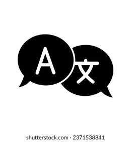 Language translation icon vector, change language icon 