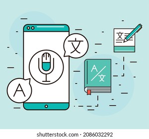 traducción de idiomas en teléfono móvil