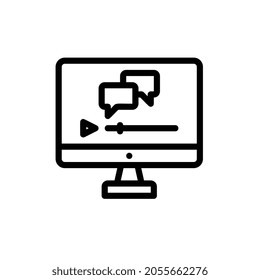 language tutorial Line icon for business website,apps, and many more