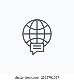Language vector flat icon set.eps