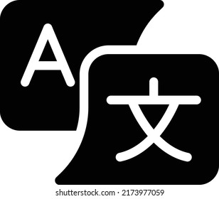 language Vector illustration on a transparent background.Premium quality symbols.Glyphs vector icon for concept and graphic design. 

