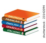 Languages books formation vector