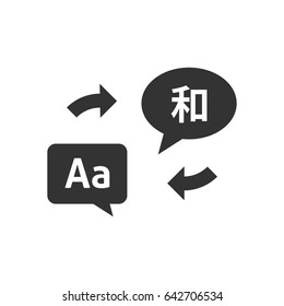 Languages speech bubbles icon