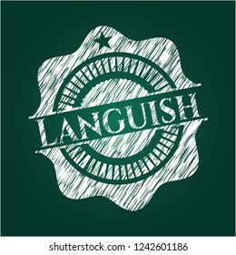Languish chalkboard emblem