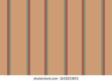 Lanjabi stripe vector seamless, new year textile pattern texture. Sividing fabric background vertical lines in orange and red colors palette.