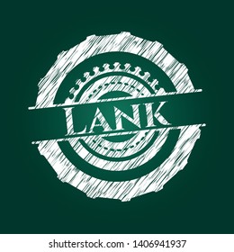 Lank on blackboard. Vector Illustration. Detailed.