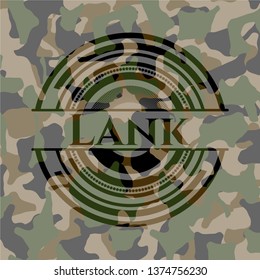 Lank on camo texture