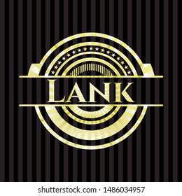 Lank shiny emblem. Vector Illustration. Detailed.