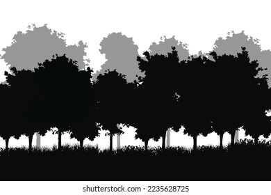 Lanscape park, Tree Line, Landscape Architecture