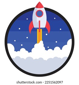 Lanscape vector icons in blue