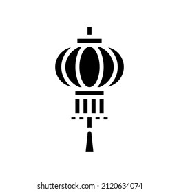 lantern accessory glyph icon vector. lantern accessory sign. isolated contour symbol black illustration