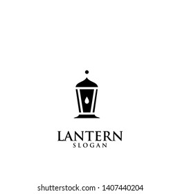 lantern black logo icon design vector illustration