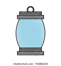 lantern camping isolated icon