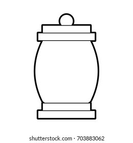 lantern camping isolated icon