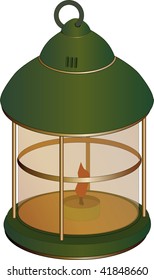 lantern and candle