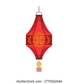 Lantern of chinese cartoon vector icon.Cartoon vector illustration =====. Isolated illustration of ====== icon on white background.