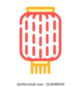 Laterne chinesische Farbsymbol Vektorgrafik. Laternenchinesisches Schild. einzelne Symbolillustration