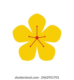 lantern chinese flower cartoon. graphic year, 2022 japanese, ornament red lantern chinese flower sign. isolated symbol vector illustration