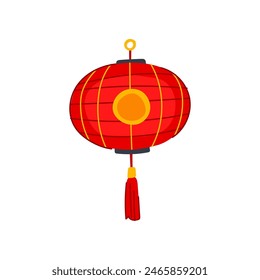 lantern chinese lamp cartoon. china red, year new, festival paper lantern chinese lamp sign. isolated symbol vector illustration