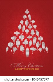 Lantern Chrismas Tree Card  