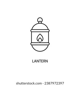 Lantern-Konzeptsymbol. Einfache Elementgrafik. Rahmendesign des Lantern-Konzepts mit Symbolen.