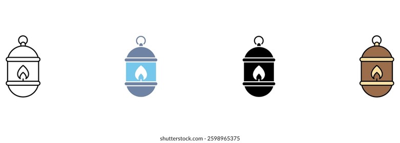 lantern concept line icon. Simple element illustration.