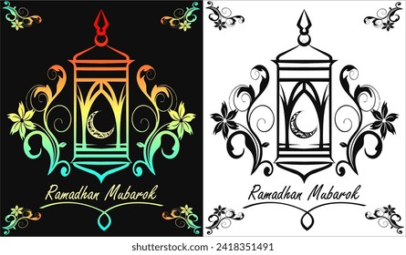 LANTERN CRESCENT MOON RAMADHAN ELEMENT