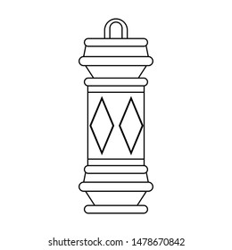 lantern decoration festiva lamp, arabic and oriental culture cartoon vector illustration graphic design