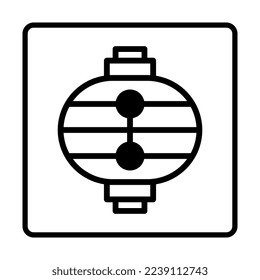 lantern dualtone Icon. Social media sign icons. Vector illustration isolated for graphic, web design, apps and websites