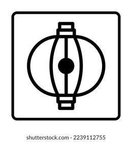 lantern dualtone Icon. Social media sign icons. Vector illustration isolated for graphic, web design, apps and websites