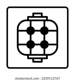 lantern dualtone Icon. Social media sign icons. Vector illustration isolated for graphic, web design, apps and websites