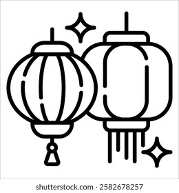 Lantern Festival Icon Element For Design