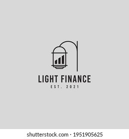 Lantern and financial icon design illustration