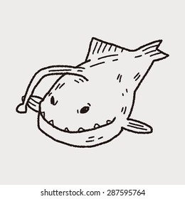 Lantern fish doodle
