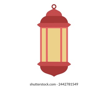 Lantern Frame Islamic Background Illustration