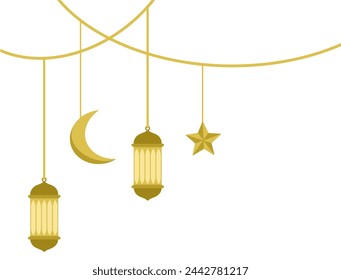 Laternenrahmen Ramadhan Kareem Hintergrund