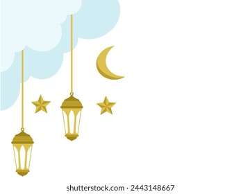 Lantern Frame Ramadhan Kareem Background