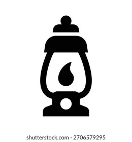 lantern glyph icon illustration vector graphic. Simple element illustration vector graphic, suitable for app, websites, and presentations isolated on white background